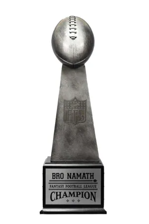 12 Year Fantasy Football Replica Trophy with Black Base