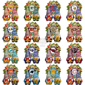 32 Gnome Christmas Football Teams Designs Bundle PNG