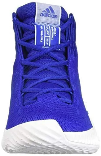 adidas Men's Pro Bounce 2018 Basketball Shoe, White/Collegiate Royal, 9 M US
