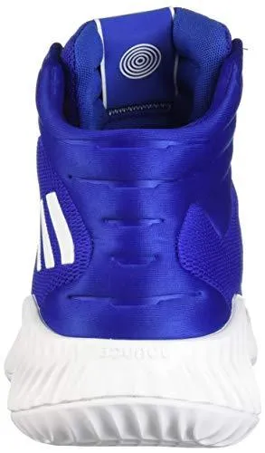adidas Men's Pro Bounce 2018 Basketball Shoe, White/Collegiate Royal, 9 M US