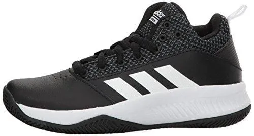 adidas Originals Unisex-Kids Cloudfoam Ilation 2.0 Basketball Shoe, Core Black/White/Grey Five, 3.5 M US Big Kid