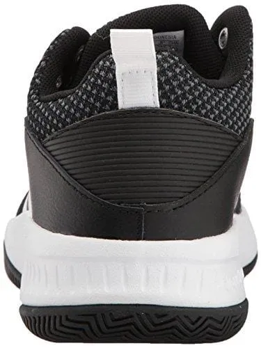 adidas Originals Unisex-Kids Cloudfoam Ilation 2.0 Basketball Shoe, Core Black/White/Grey Five, 3.5 M US Big Kid