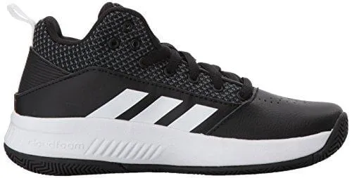 adidas Originals Unisex-Kids Cloudfoam Ilation 2.0 Basketball Shoe, Core Black/White/Grey Five, 3.5 M US Big Kid