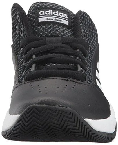 adidas Originals Unisex-Kids Cloudfoam Ilation 2.0 Basketball Shoe, Core Black/White/Grey Five, 3.5 M US Big Kid