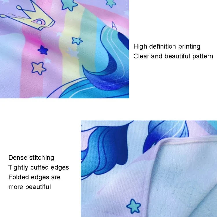 Adult Hooded Bath Towel Fine Fiber Beach Quick Dry Bathrobe, Size: 110x75cm(Flamingo)