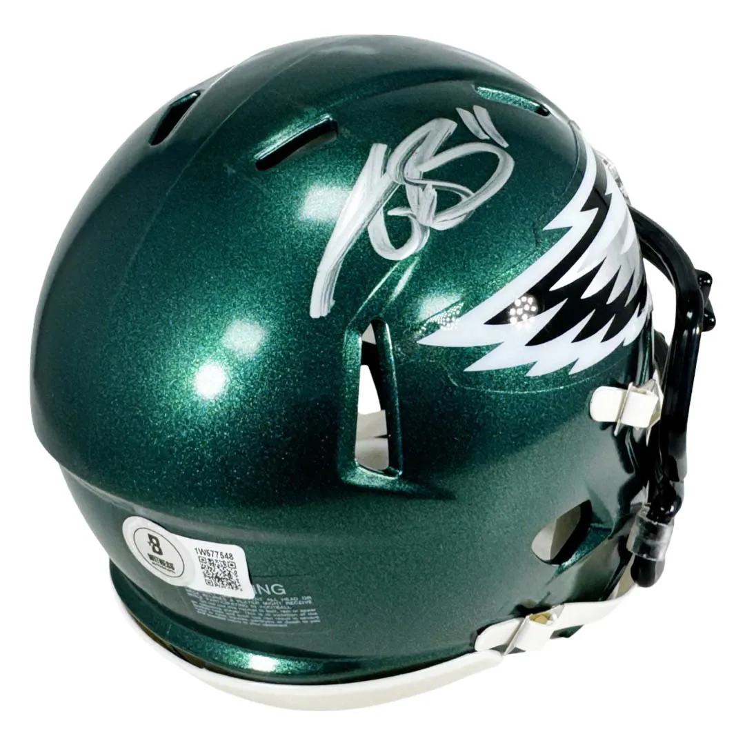 AJ Brown Signed Philadelphia Eagles Speed Mini Football Helmet (Beckett)