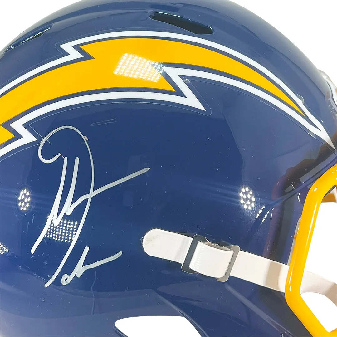 Antonio Gates Signed Los Angeles Chargers Throwback 1974-87 Speed Full-Size Replica Football Helmet (Beckett)