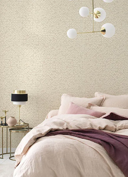 Arbus Cream Geo Wallpaper