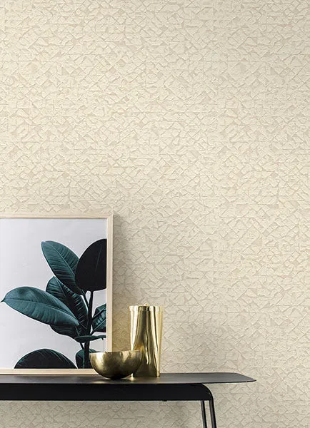 Arbus Cream Geo Wallpaper