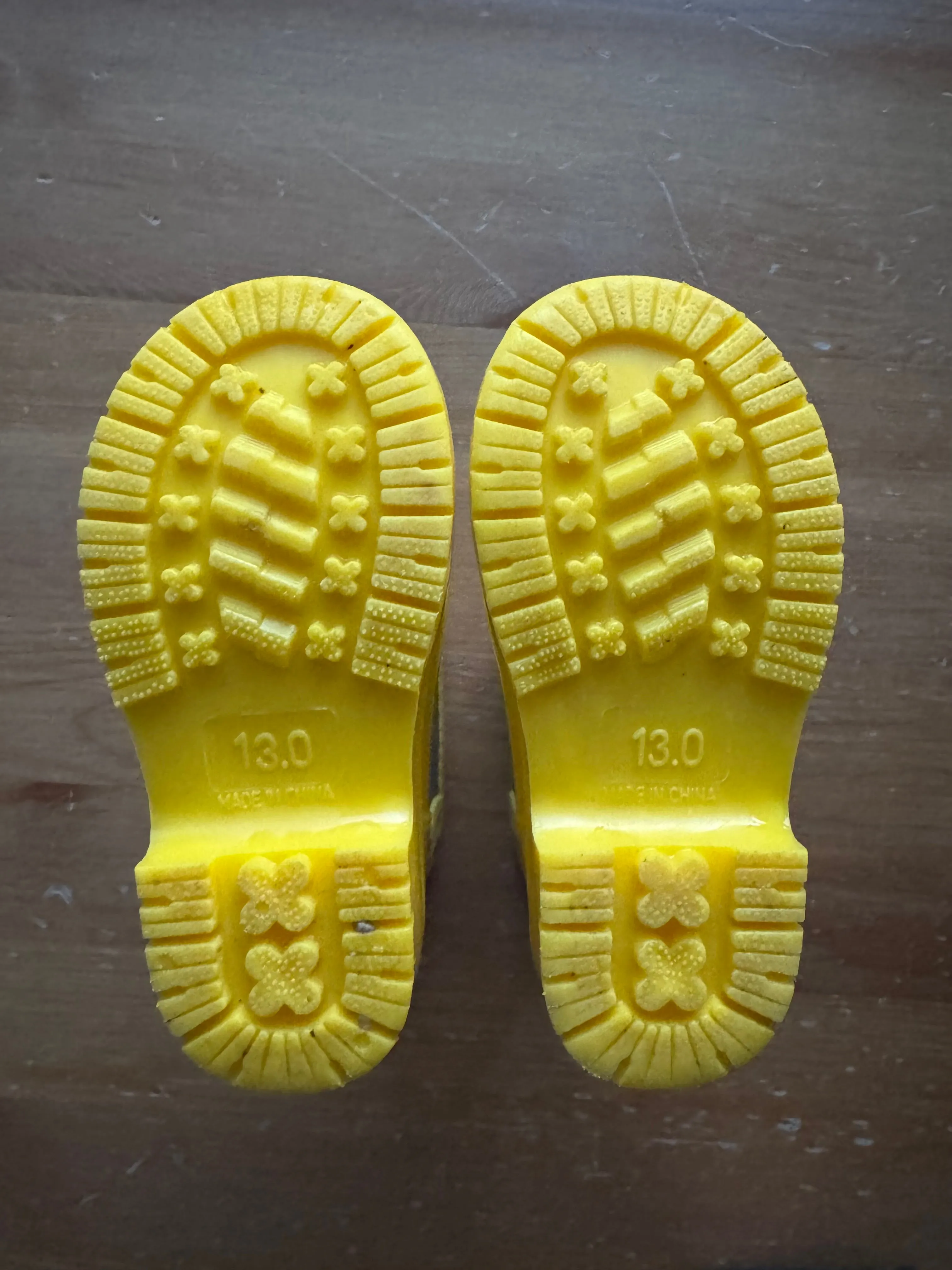 Baby Yellow Rain Boots, Shoes 1 (Baby: 0-12 mth)