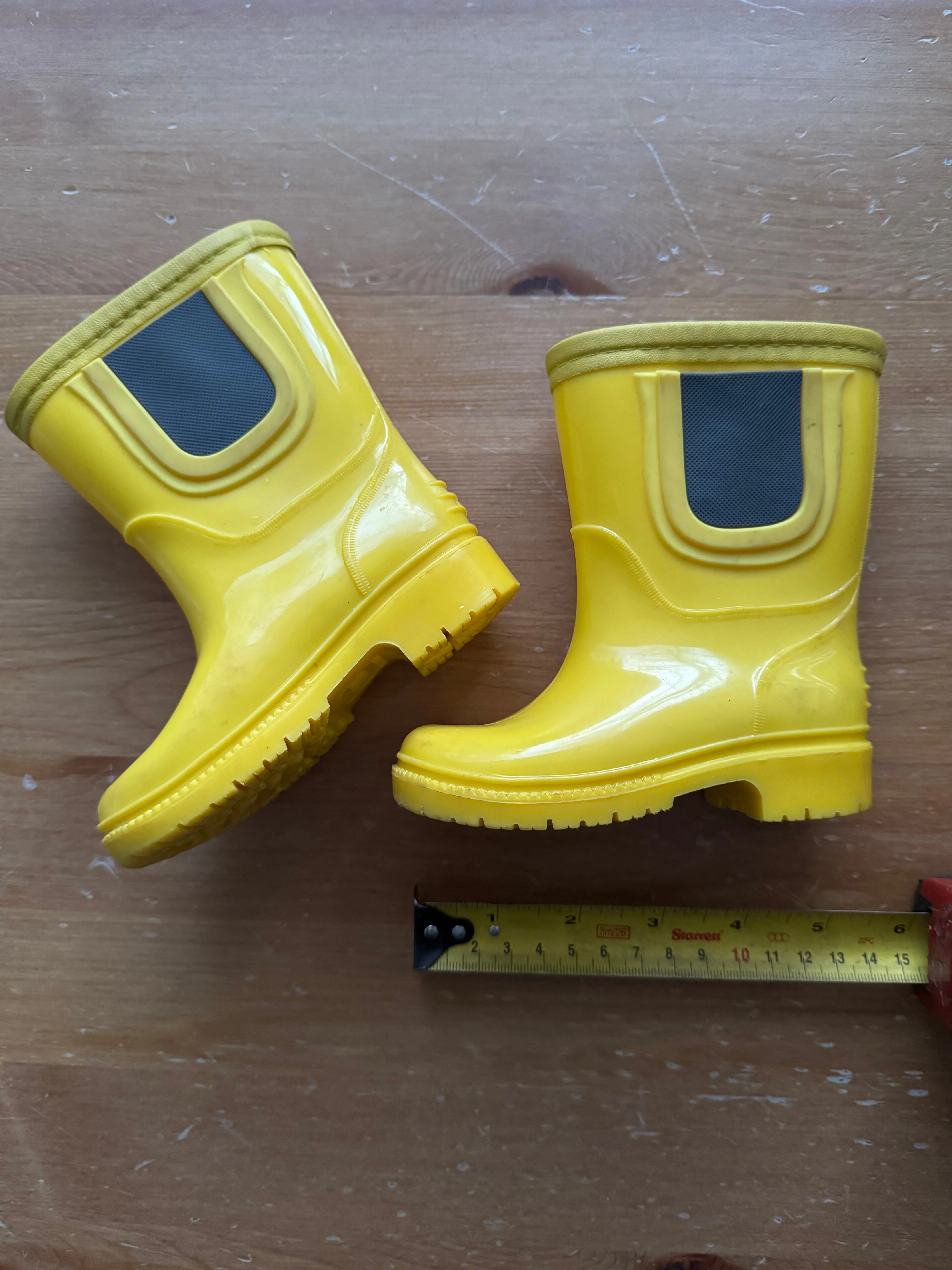 Baby Yellow Rain Boots, Shoes 1 (Baby: 0-12 mth)