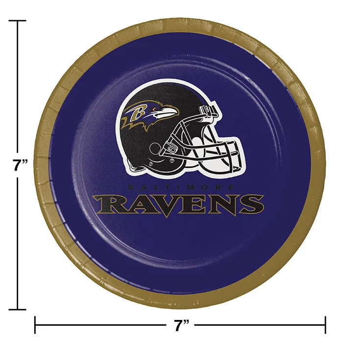 Baltimore Ravens Dessert Plates (8/Pkg)
