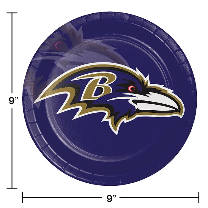 Baltimore Ravens Paper Plates (8/Pkg)