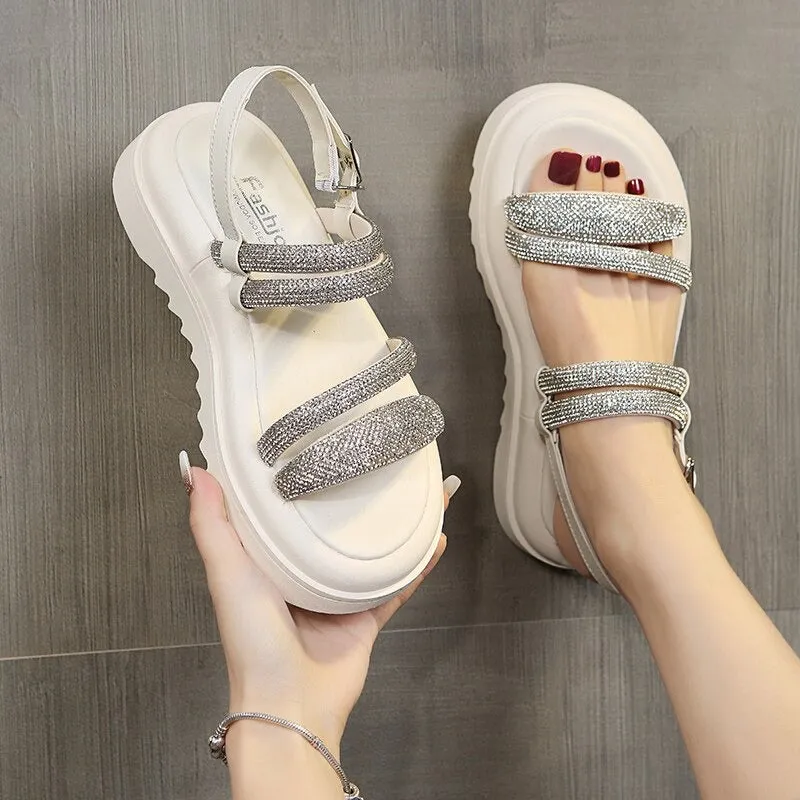 Band Glitter Chic Sliders