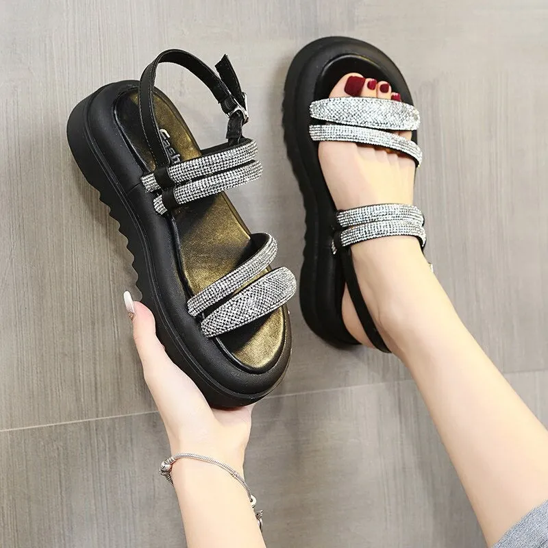 Band Glitter Chic Sliders