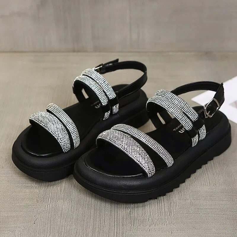 Band Glitter Chic Sliders