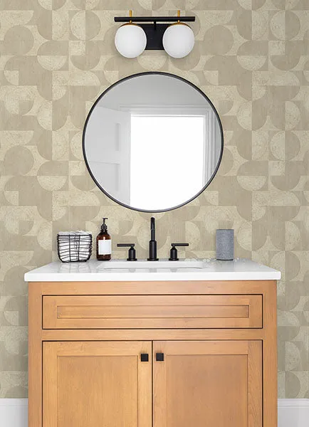 Barcelo Beige Circles Wallpaper