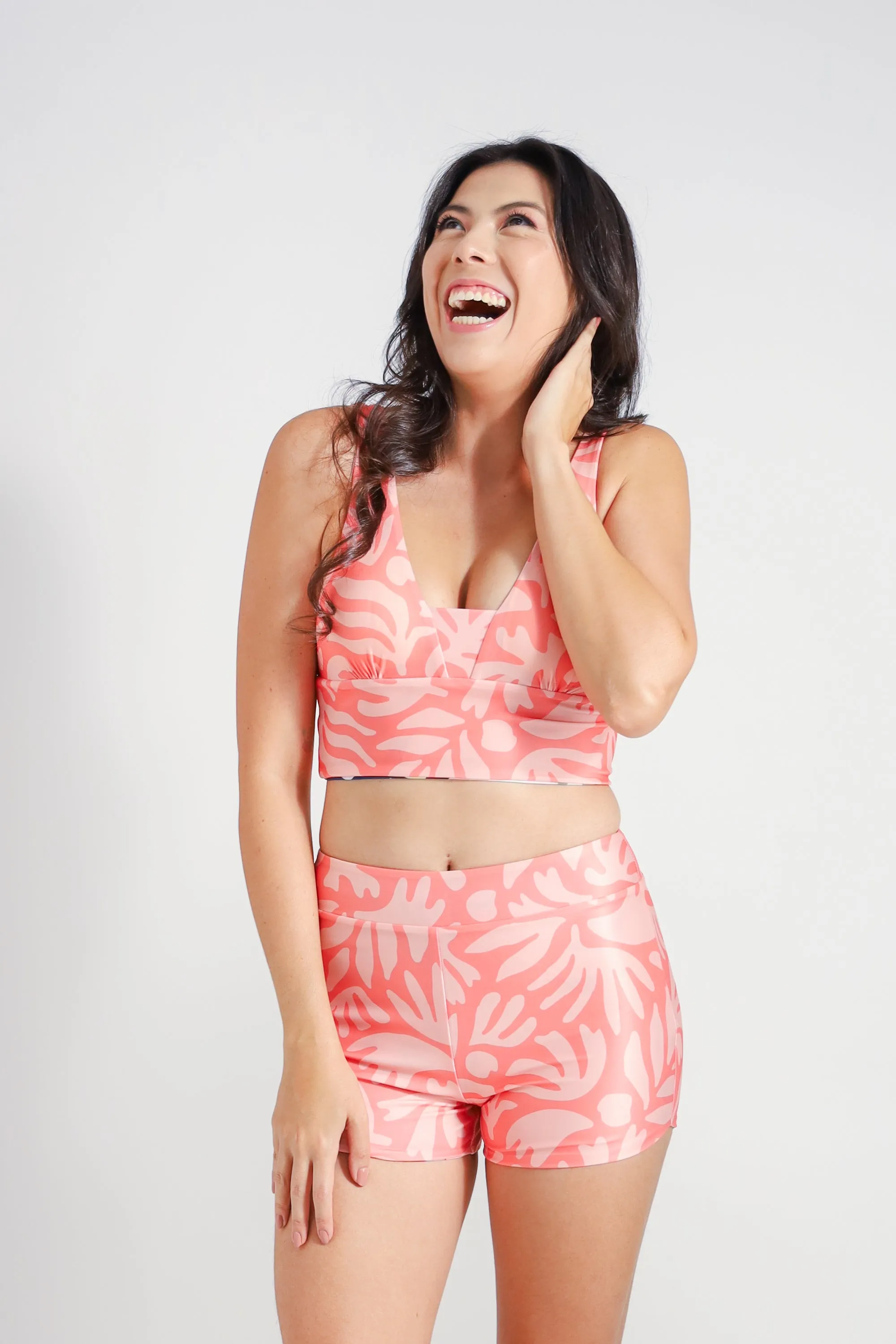 BC High Waist Swim and Sports Shorts - Reversible