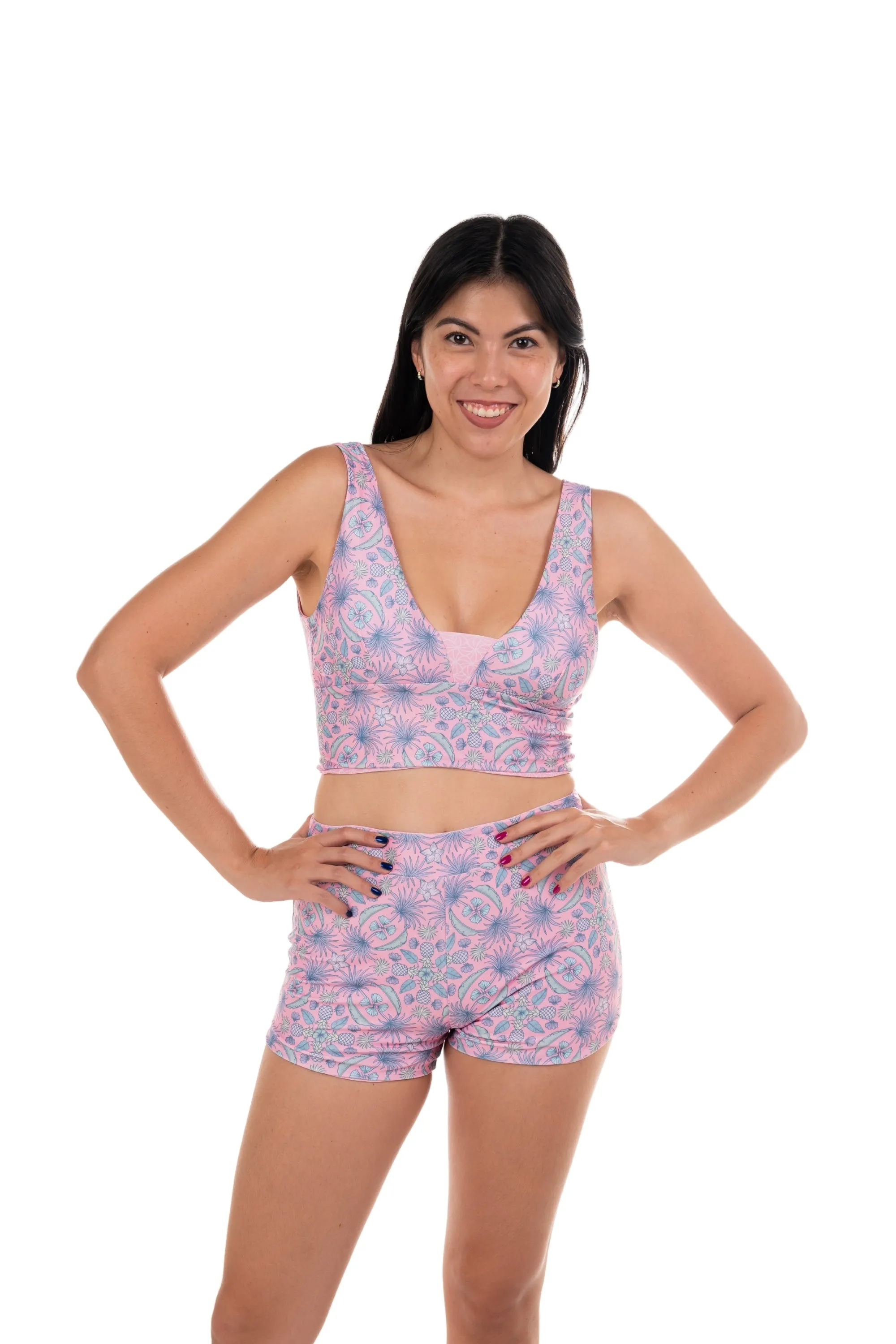 BC High Waist Swim and Sports Shorts - Reversible
