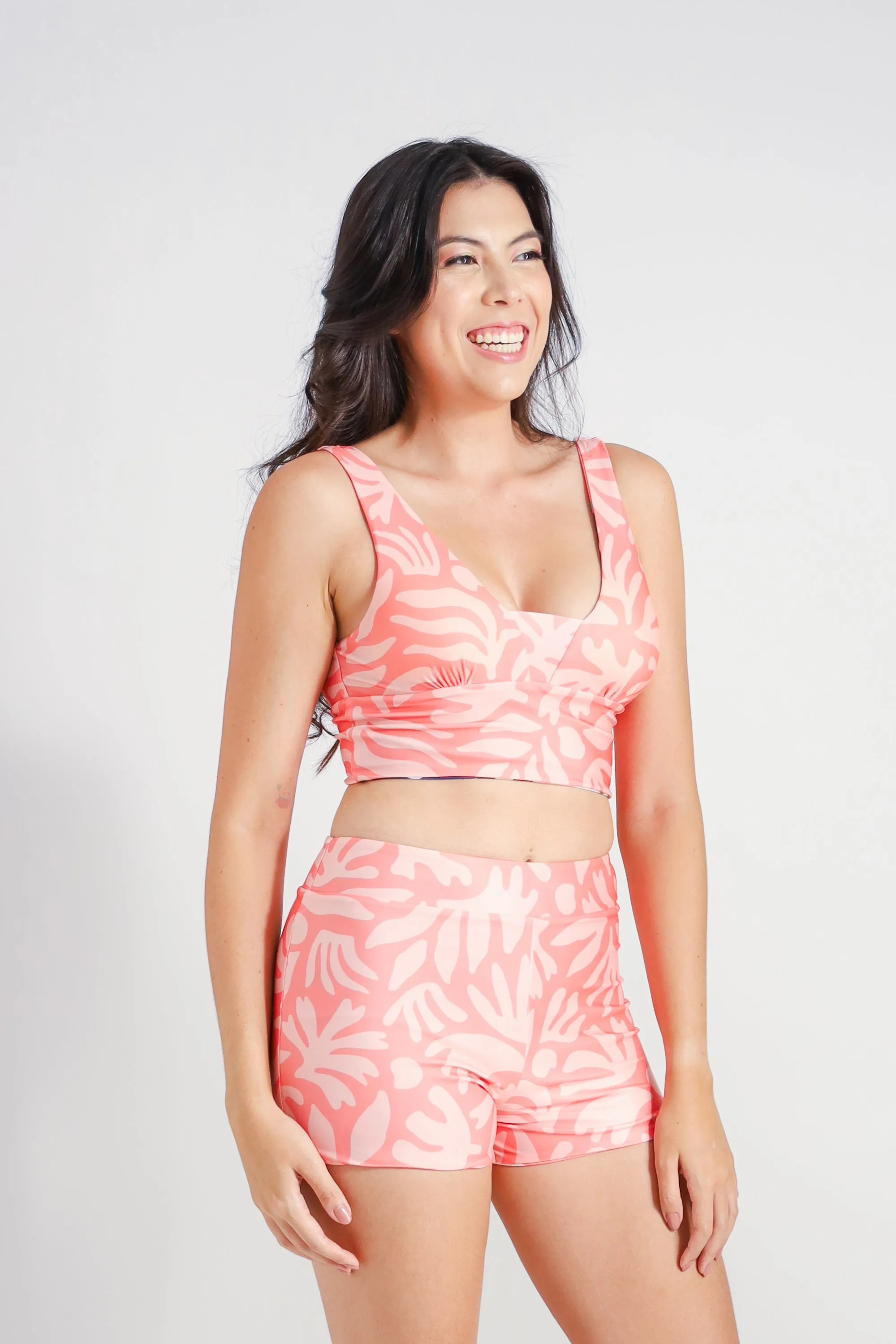 BC High Waist Swim and Sports Shorts - Reversible