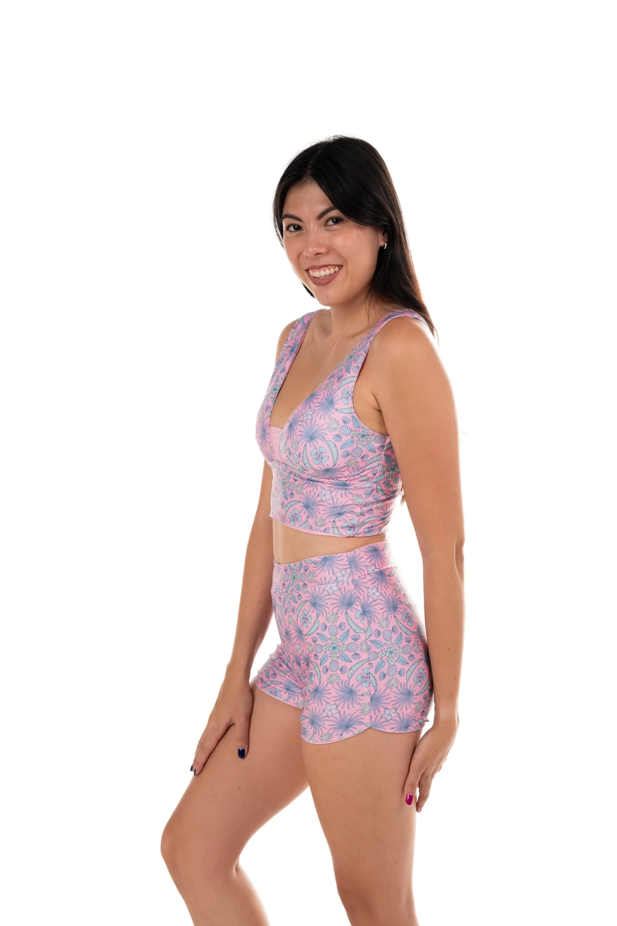 BC High Waist Swim and Sports Shorts - Reversible