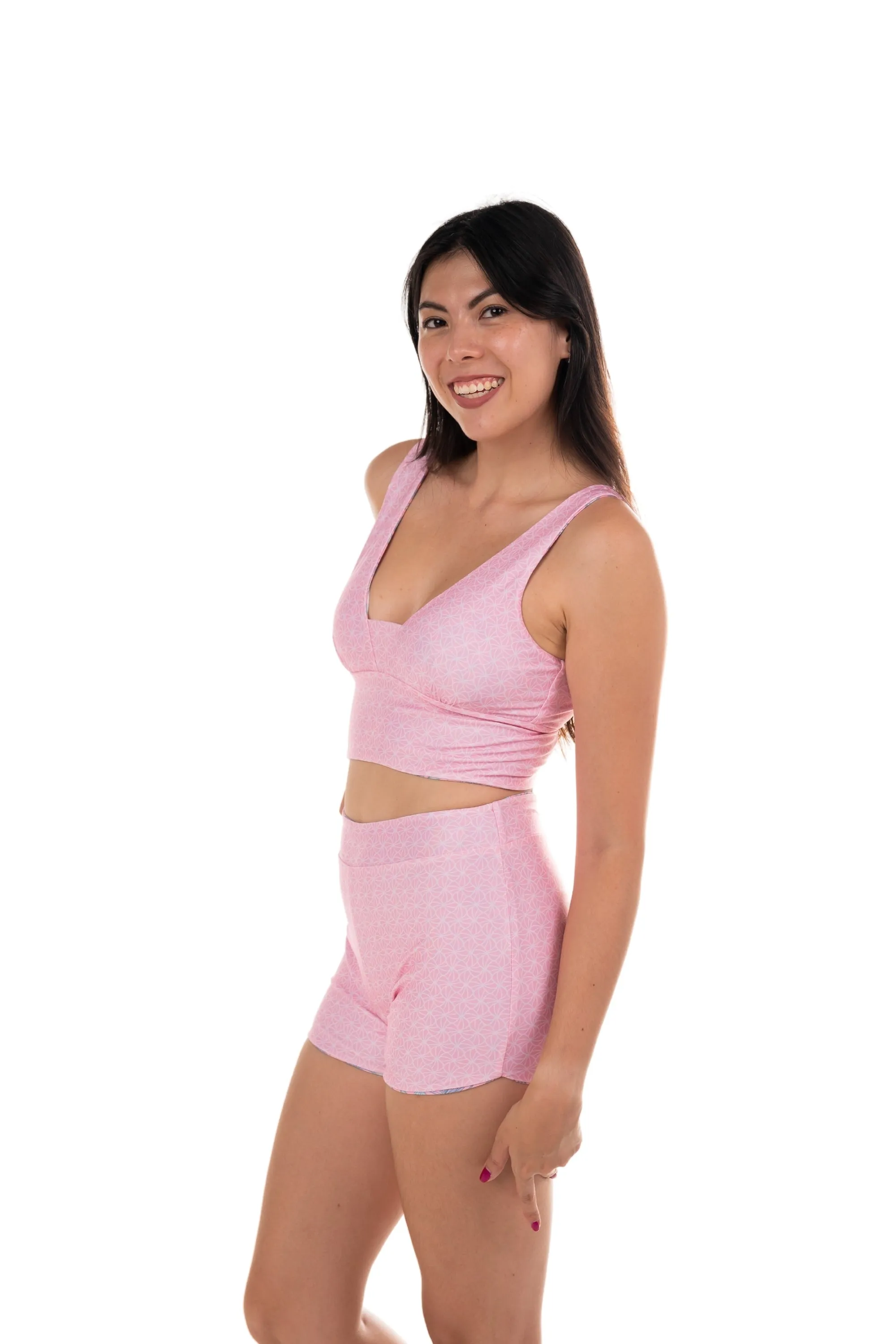 BC High Waist Swim and Sports Shorts - Reversible