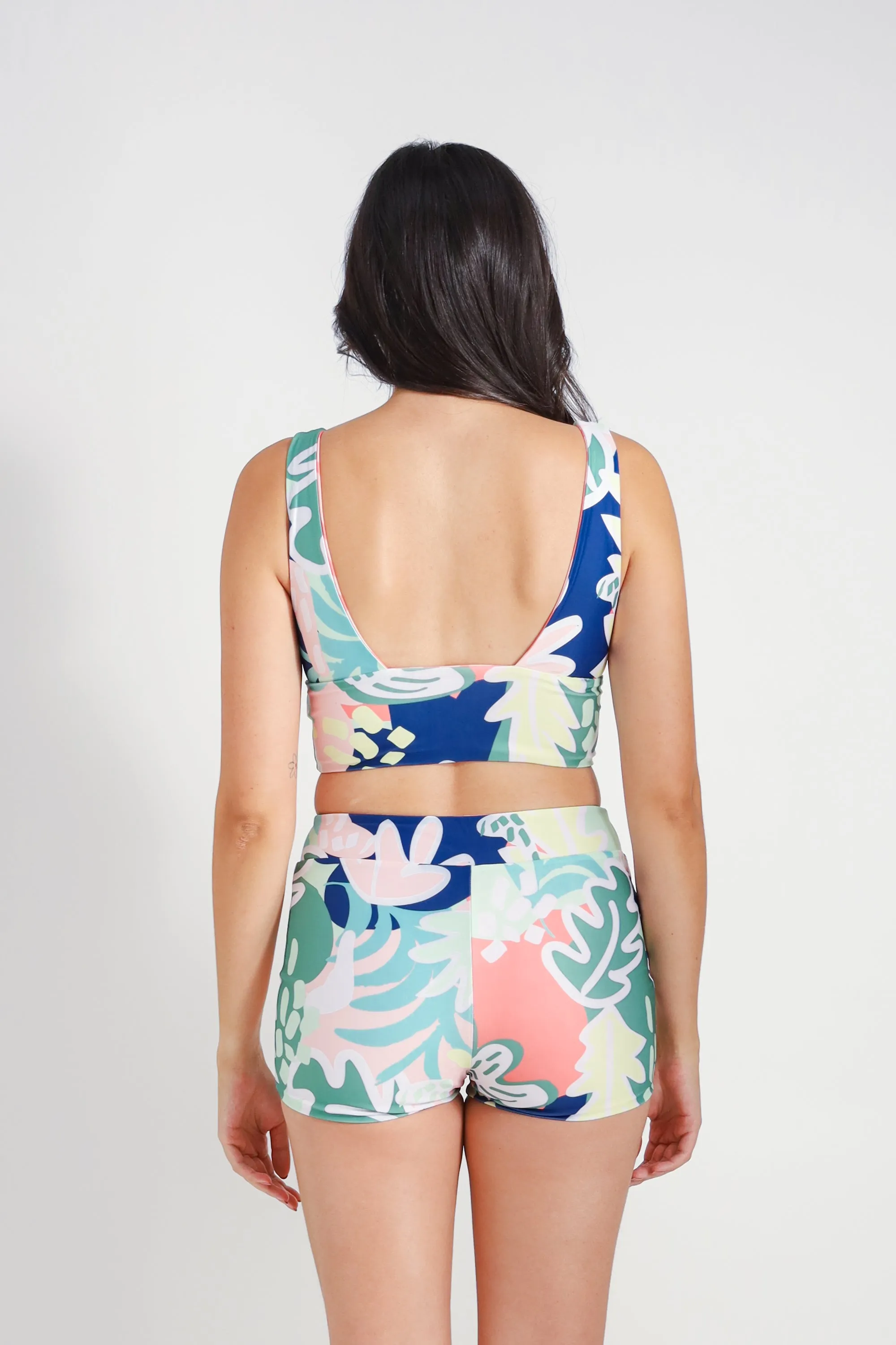 BC High Waist Swim and Sports Shorts - Reversible