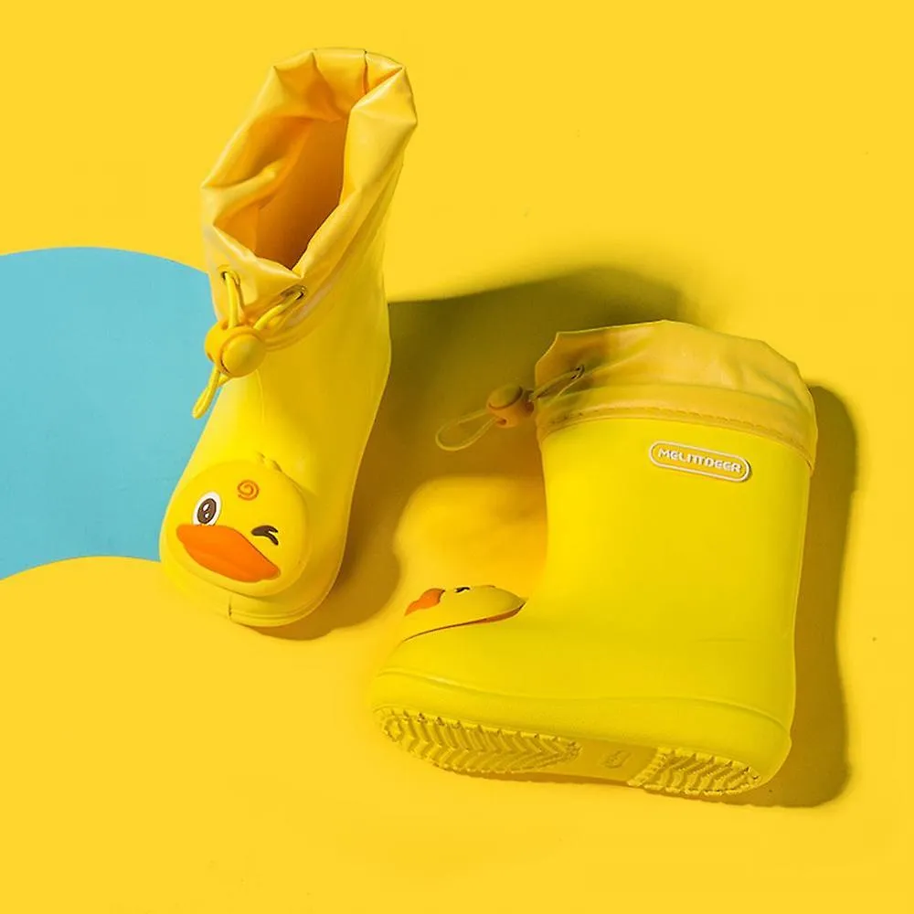 Blue 170Children's Cartoon Pvc Rubber Waterproof Rain Boots Fashion Classic Baby Water Shoes Rabbit Frog Dolls Boys Girls