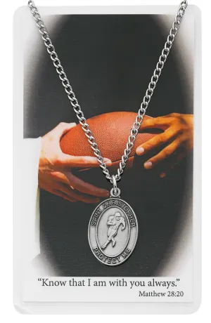 BOYS FOOTBALL PRAYER CARD SET-PSD675FT