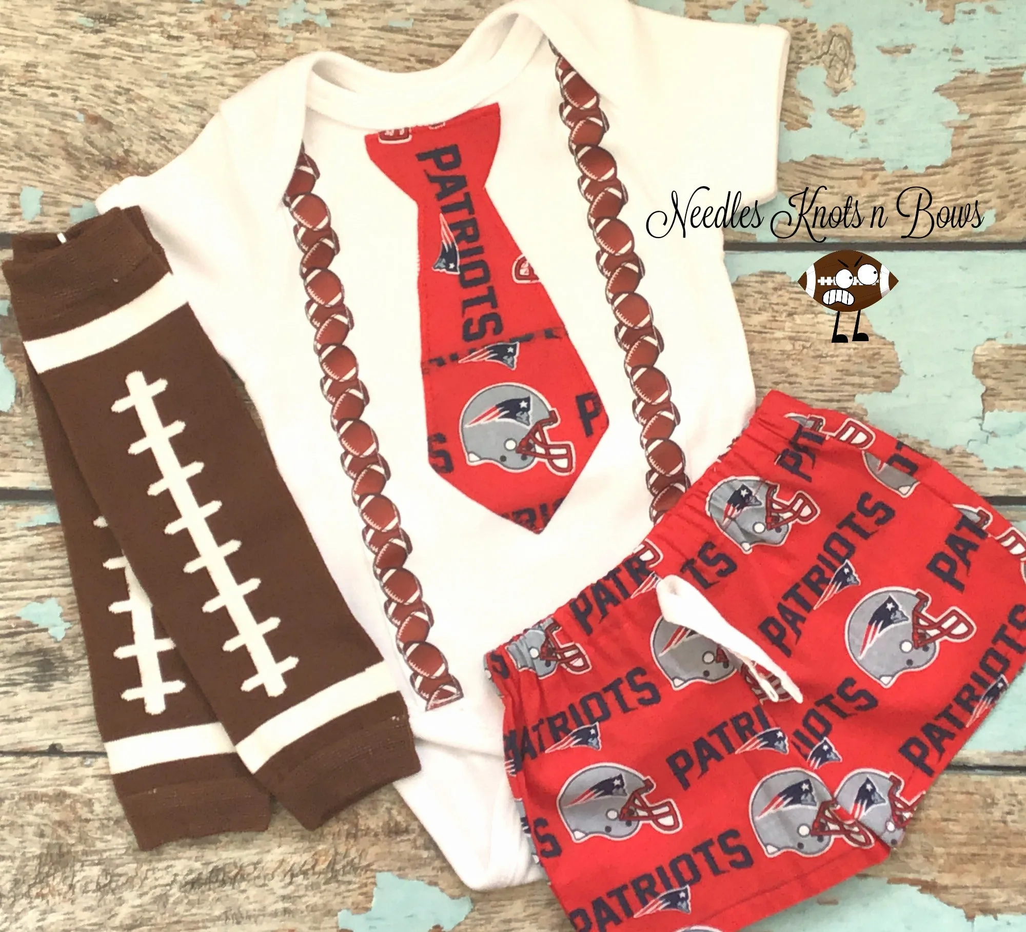 Boys New England Patriots Football Outfit, Baby Toddler