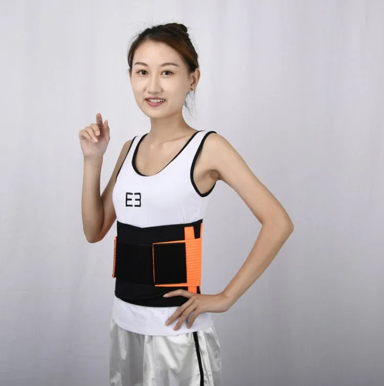 Breathable Mesh Warm Waist Belt Reinforced Steel Plate Support Sports Waist Belt, Specification: XXL(Pink)