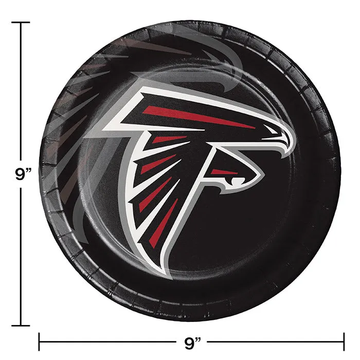 Bulk Atlanta Falcons Paper Dinner Plates (96 per Case)