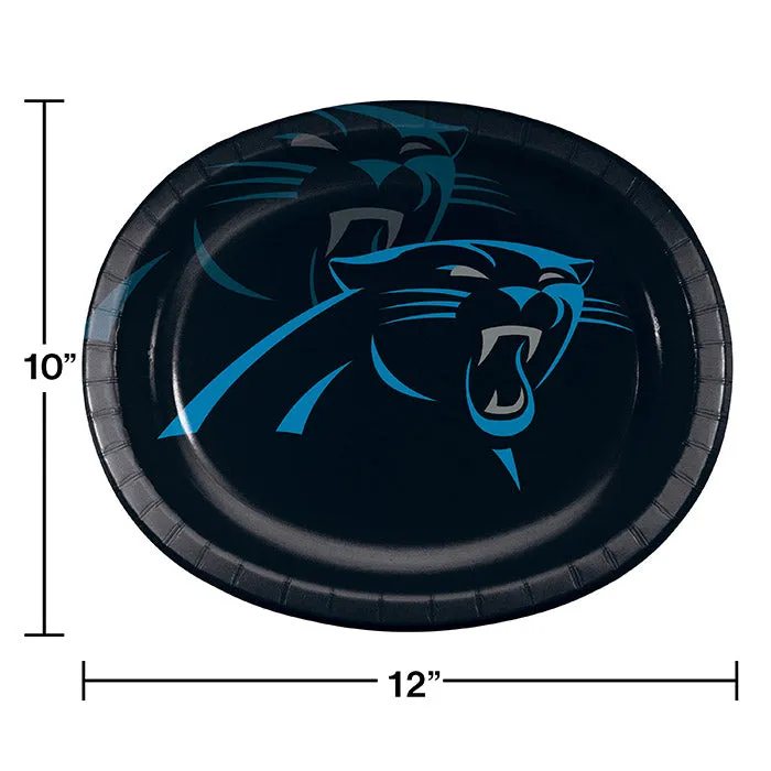 Bulk Carolina Panthers Paper Oval Plates (96 per Case)
