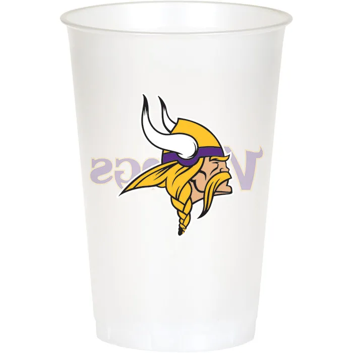 Bulk Minnesota Vikings 20 oz Plastic Cups (96 per Case)