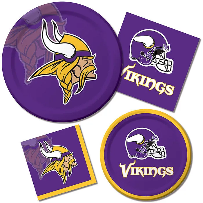 Bulk Minnesota Vikings Paper Dinner Plates (96 per Case)