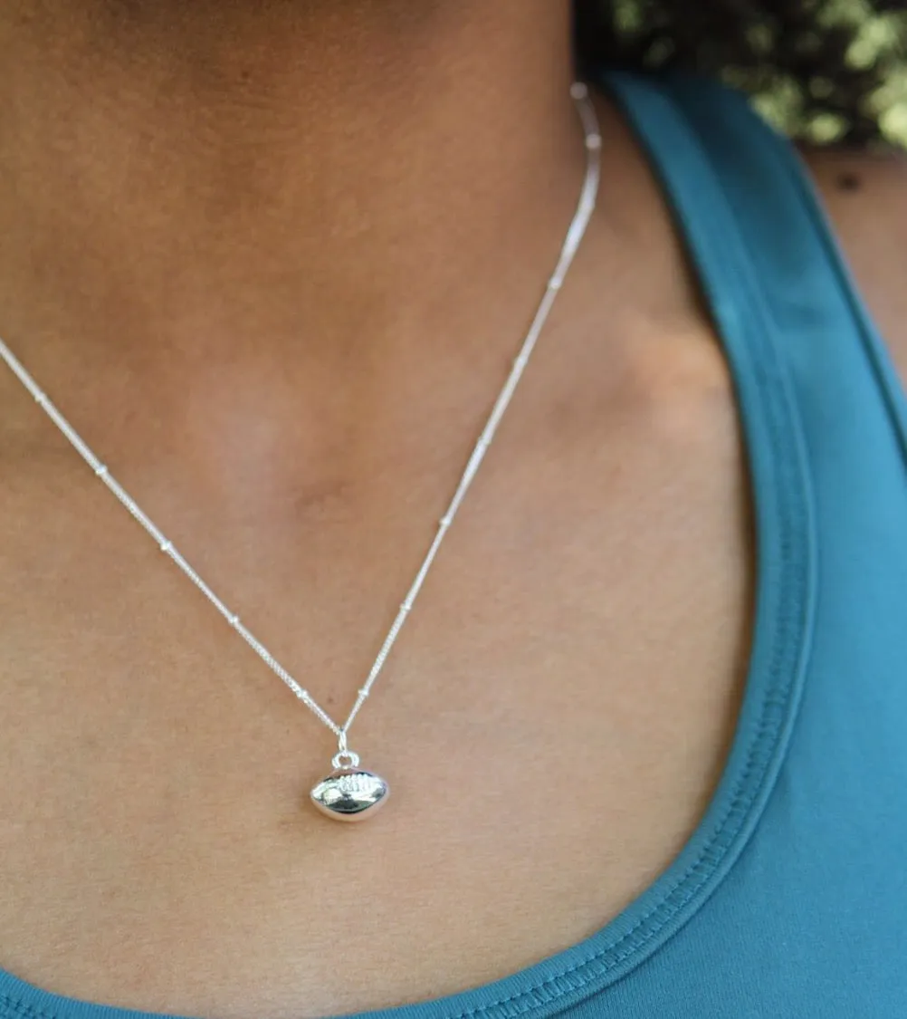 CC Sport Football Charm Necklace