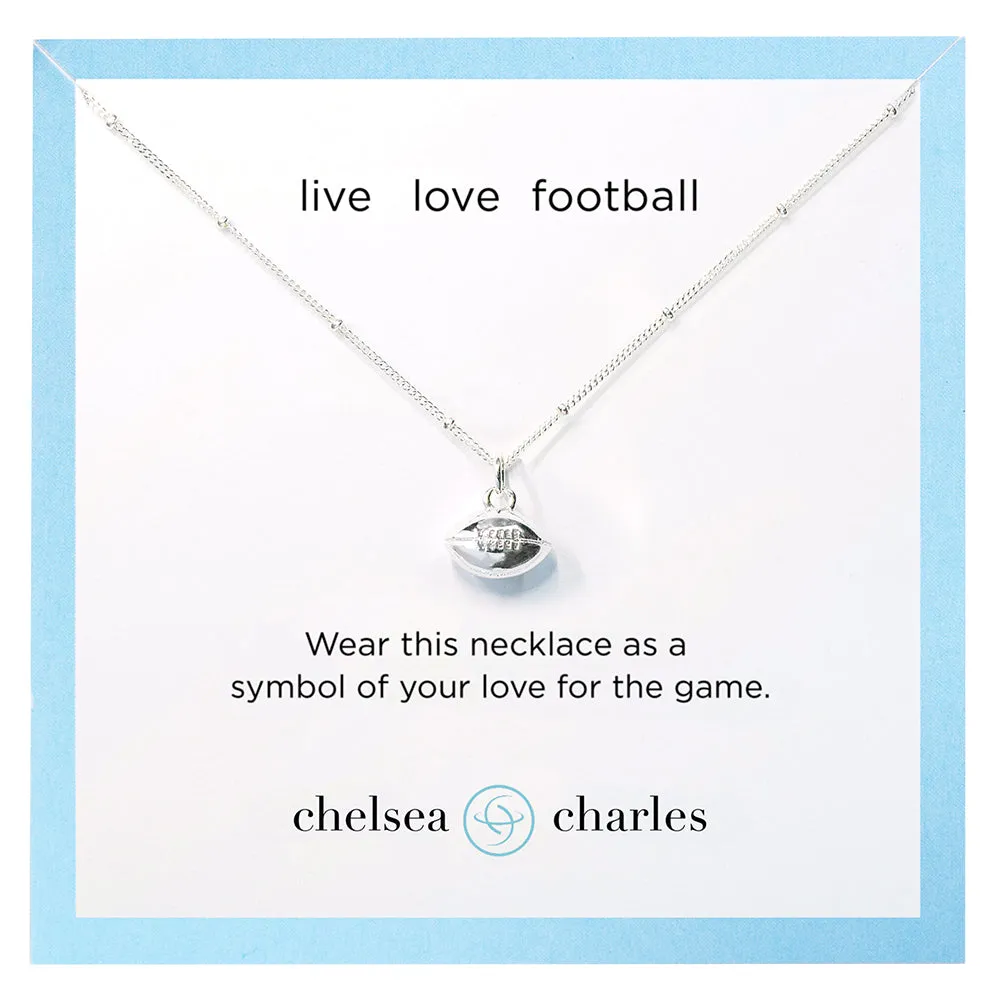 CC Sport Football Charm Necklace