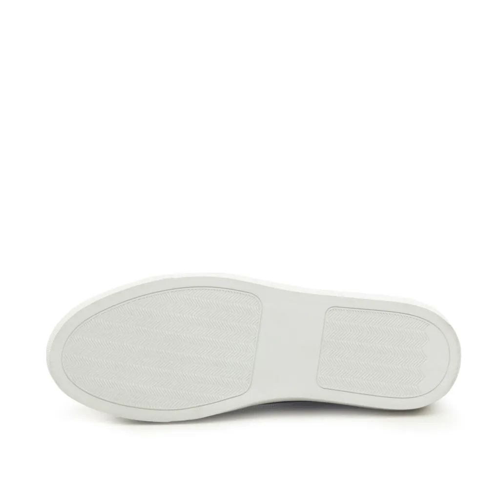 Cognac Full-Grain Leather Slip-On Sneakers
