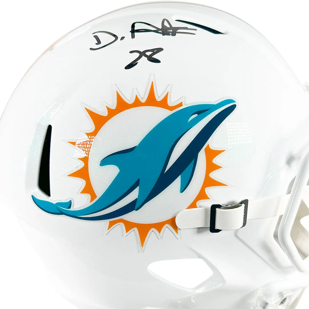De'Von Achane Signed Miami Dolphins Speed Full-Size Replica Football Helmet (Beckett)