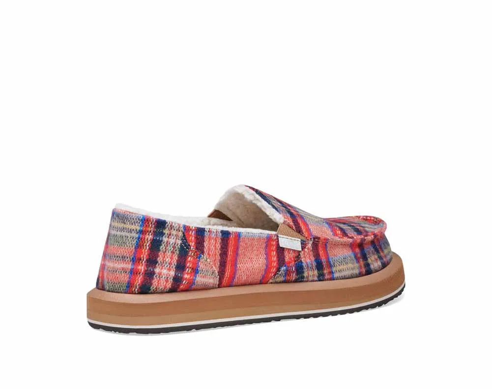 Donna St Plaid Chill in Red Multi by Sanuk