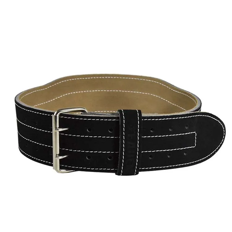 EADEN Cowhide Fitness Waist Protective Belt Squat Weightlifting Waist Support, Size:XL(Black)