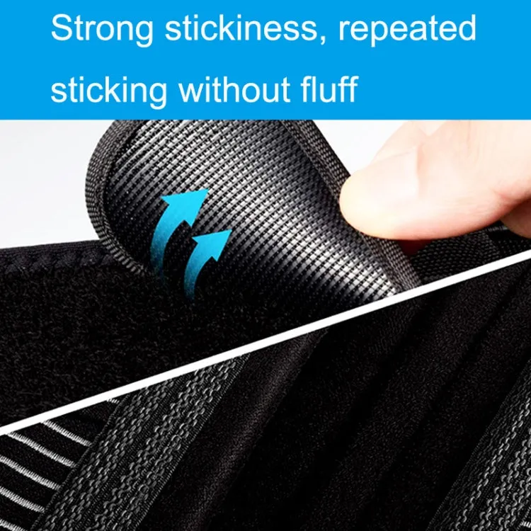 Elastic Double Compression Waist Support Fitness Mesh Breathable Sports Weightlifting Belt S(Black)