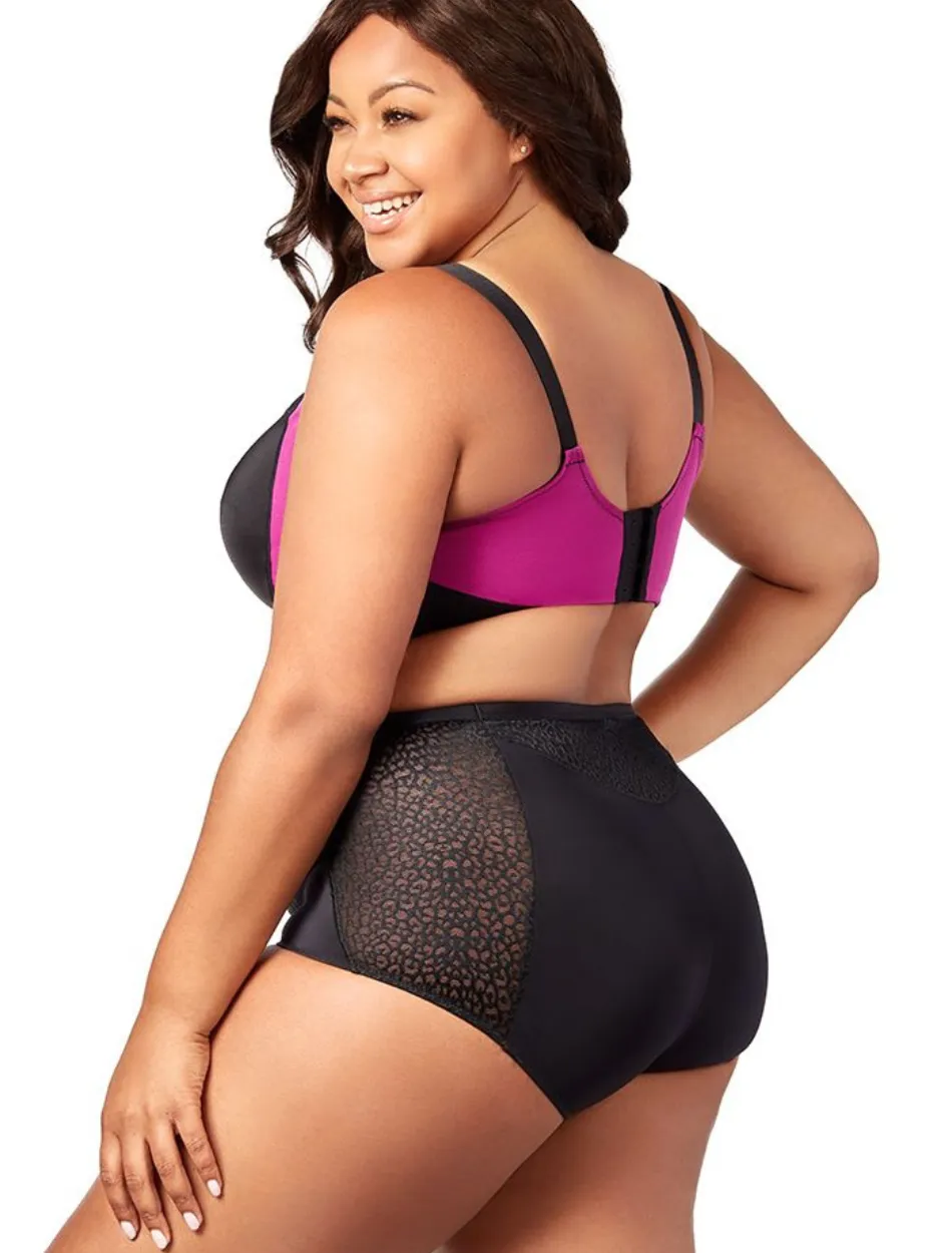 Elila Microfiber Underwire Sports Bra, Black Fuchsia | Black Fuchsia Elila Sports Bras