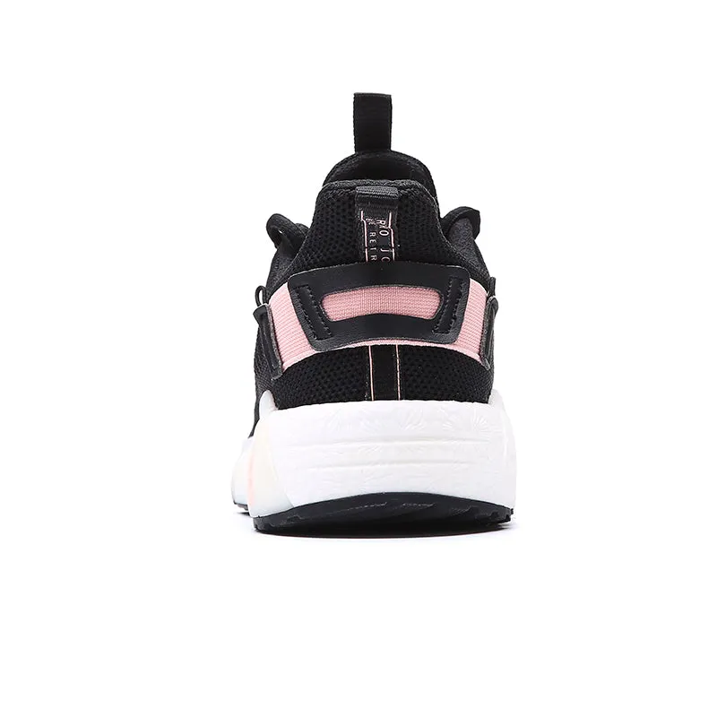 Erke Jogging Shoes Women Running Black/Mineral Pink 12120120402-003