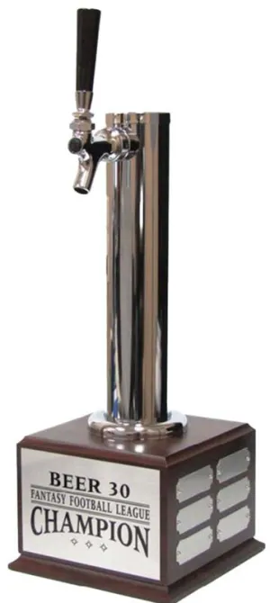 Fantasy Football Beer Tap Perpetual Award