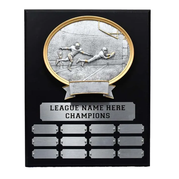 Fantasy Football Perpetual Oval Plaque Award