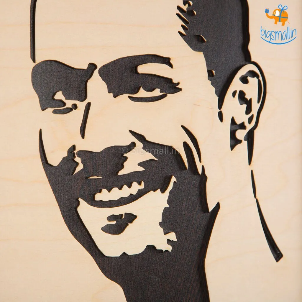 Footballer Engraved Wooden Frame (19 x 13 inches)