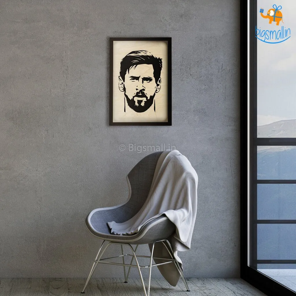 Footballer Engraved Wooden Frame (19 x 13 inches)