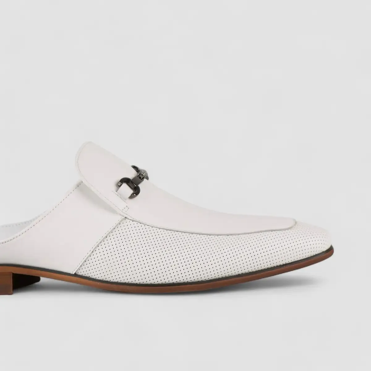 Formales Slip On Open Back White AS2302
