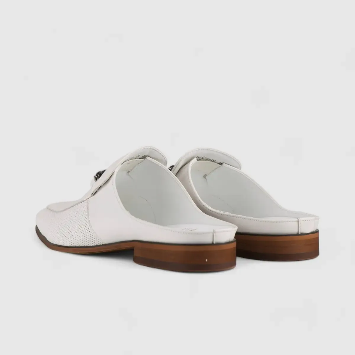 Formales Slip On Open Back White AS2302